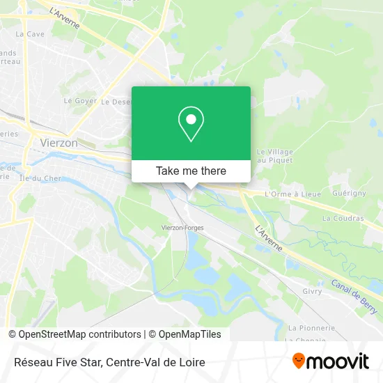 Réseau Five Star map