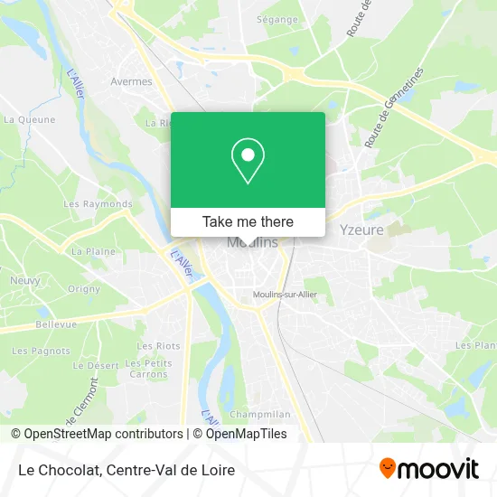 Le Chocolat map