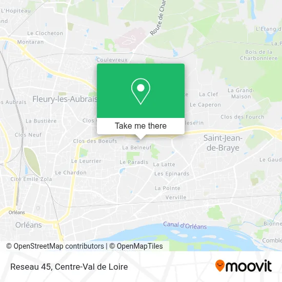Reseau 45 map