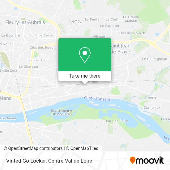 Vinted Go Locker map