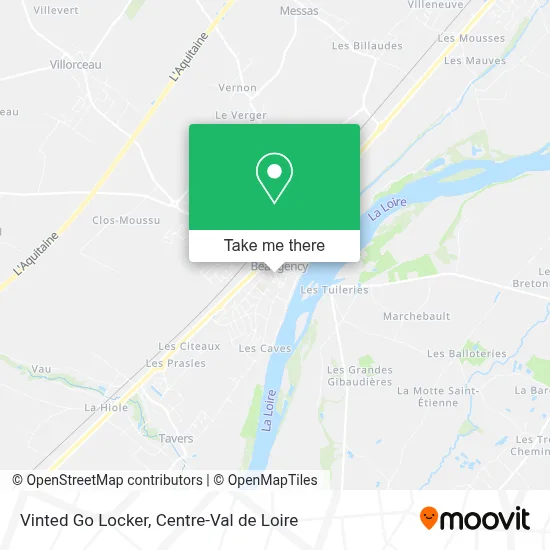 Vinted Go Locker map