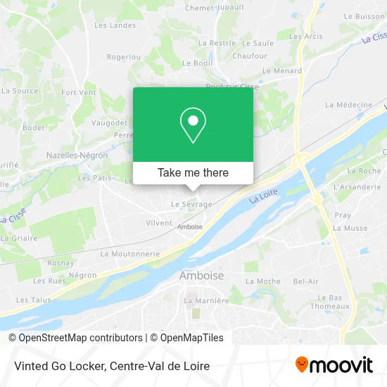 Vinted Go Locker map