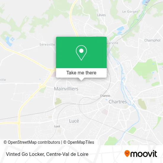Vinted Go Locker map