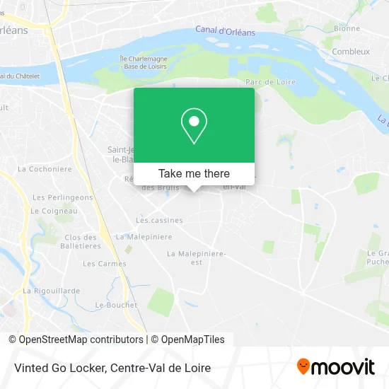 Vinted Go Locker map
