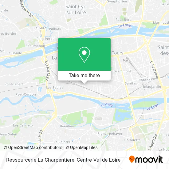 Ressourcerie La Charpentiere map
