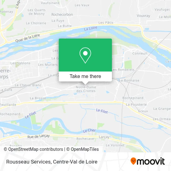Rousseau Services map