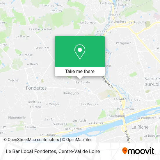 Le Bar Local Fondettes map