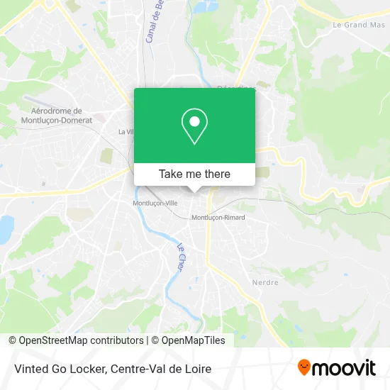 Vinted Go Locker map