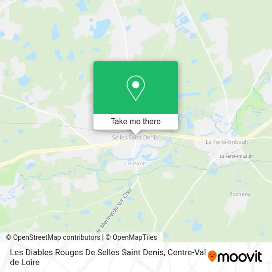 Les Diables Rouges De Selles Saint Denis map