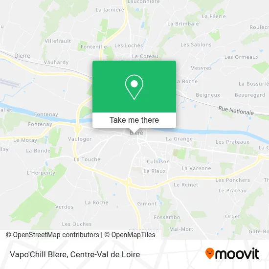 Vapo'Chill Blere map
