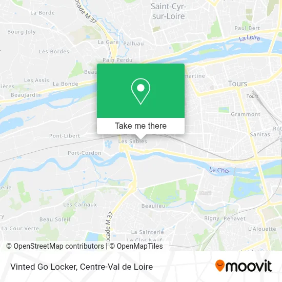 Vinted Go Locker map