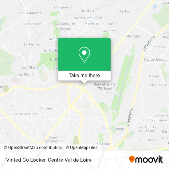 Vinted Go Locker map