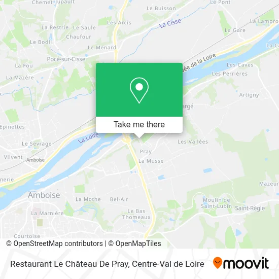 Restaurant Le Château De Pray map