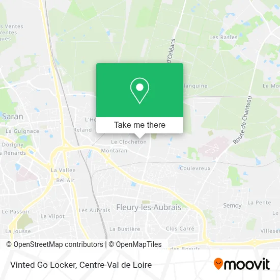 Vinted Go Locker map