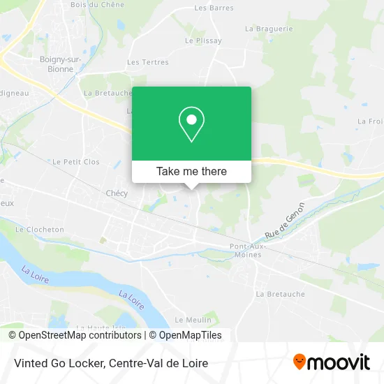 Vinted Go Locker map