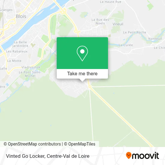 Vinted Go Locker map