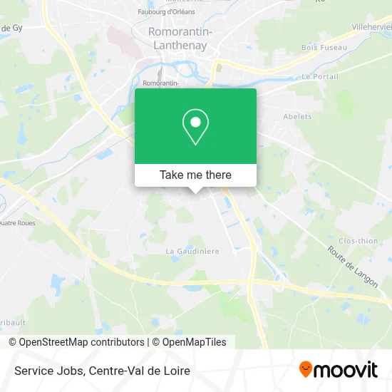 Service Jobs map