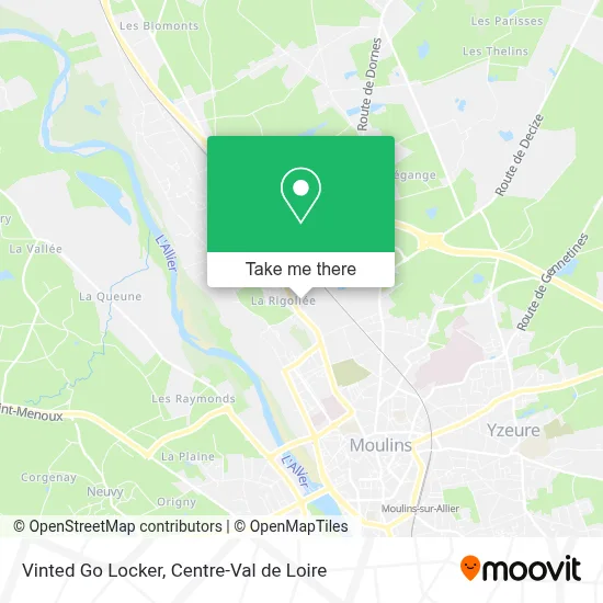 Vinted Go Locker map
