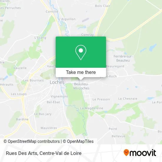 Rues Des Arts map