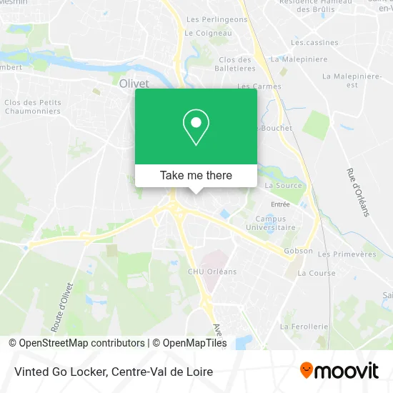 Vinted Go Locker map