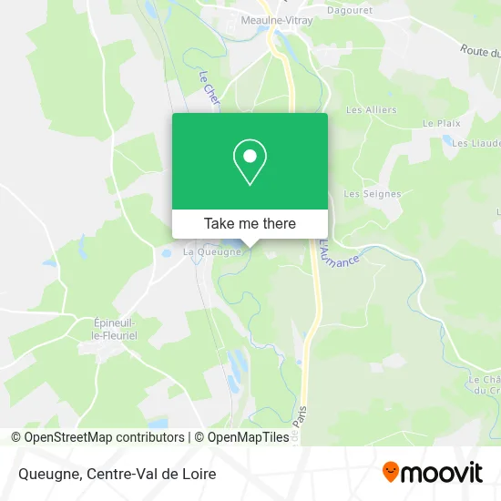 Queugne map