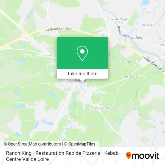 Ranch King - Restauration Rapide Pizzeria - Kebab map