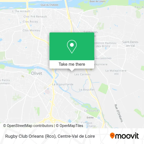Rugby Club Orleans (Rco) map