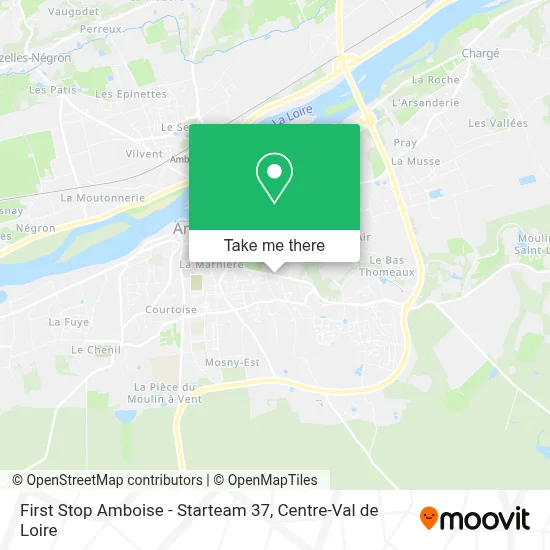 First Stop Amboise - Starteam 37 map