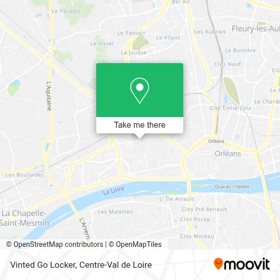 Vinted Go Locker map