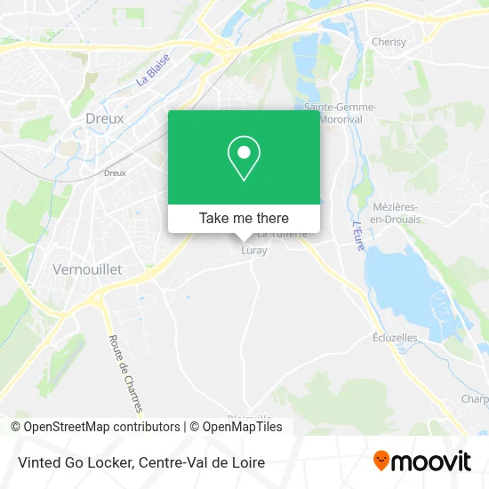 Vinted Go Locker map