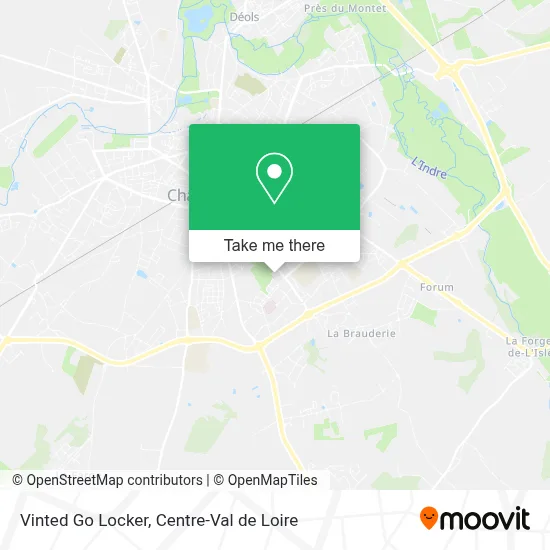 Vinted Go Locker map