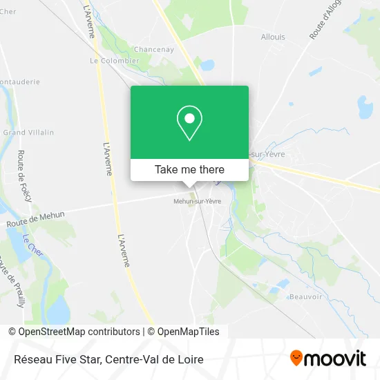 Réseau Five Star map