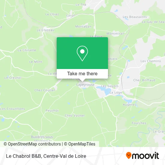 Le Chabrol B&B map