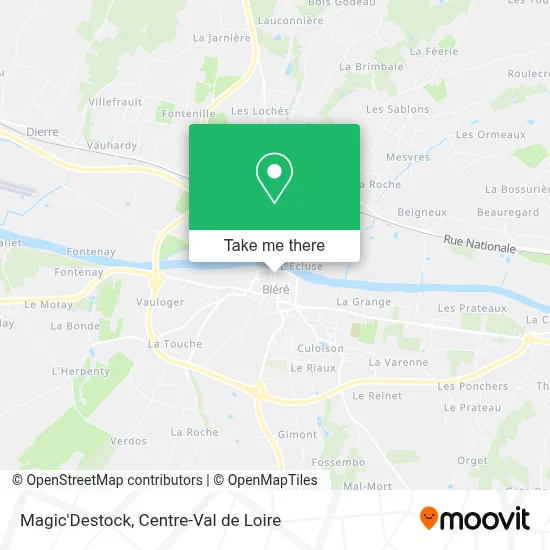Magic'Destock map