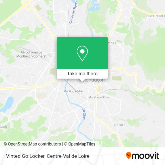 Vinted Go Locker map
