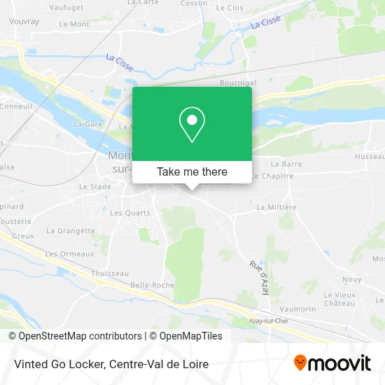 Vinted Go Locker map