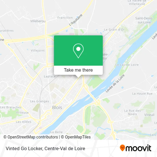 Vinted Go Locker map