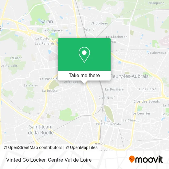 Vinted Go Locker map