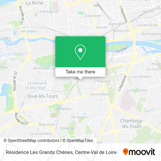Résidence Les Grands Chênes map