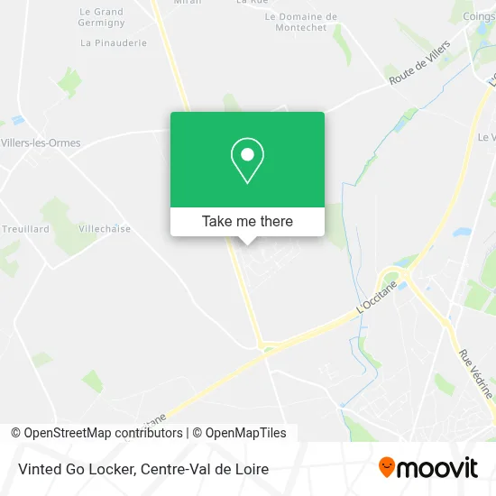 Vinted Go Locker map