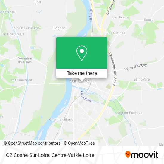 O2 Cosne-Sur-Loire map