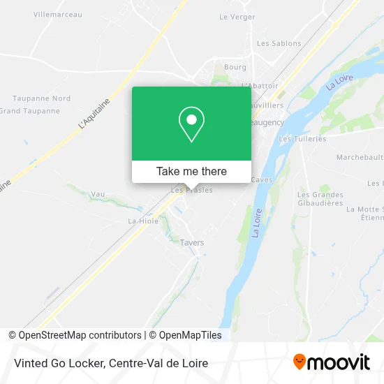 Vinted Go Locker map