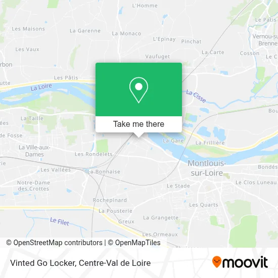 Vinted Go Locker map