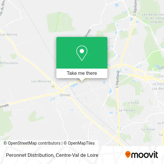 Peronnet Distribution map