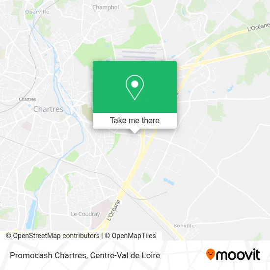 Promocash Chartres map