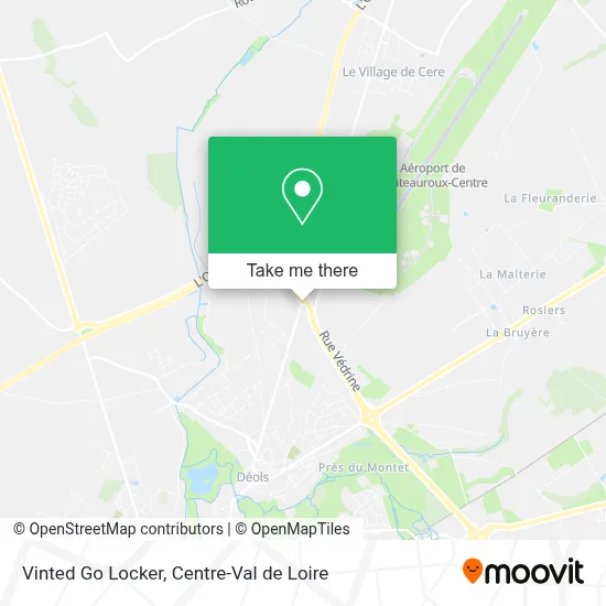 Vinted Go Locker map