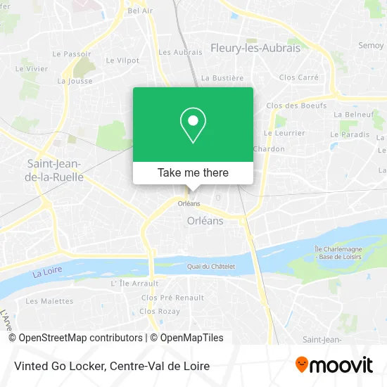 Vinted Go Locker map