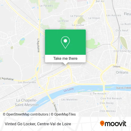 Vinted Go Locker map