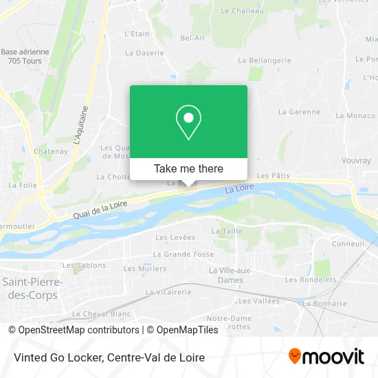 Vinted Go Locker map