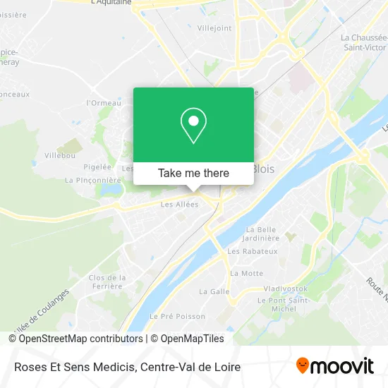 Roses Et Sens Medicis map